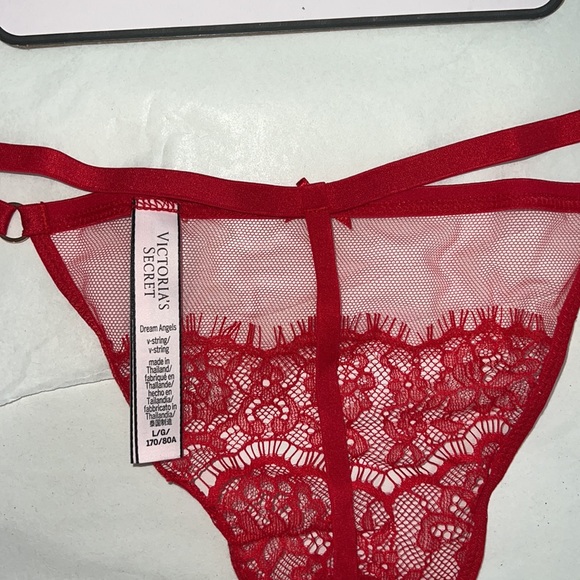 (L) Victoria's Secret Mesh & Lace VString (THONG) Panty - Picture 11 of 11